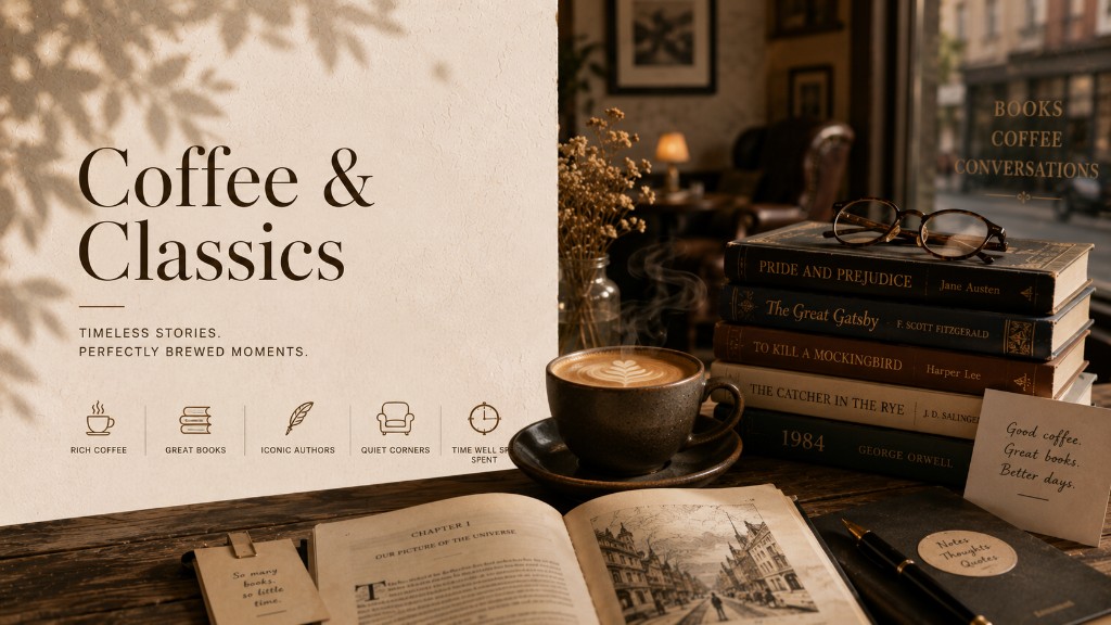 Coffee & Classics — Timeless stories. Perfectly brewed moments.