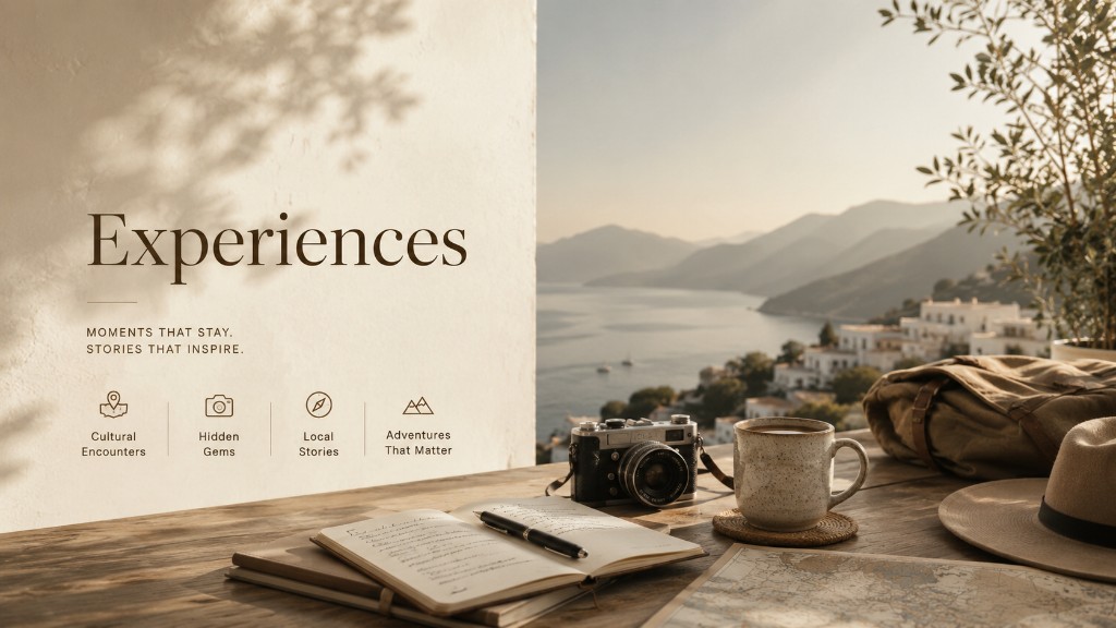 Experiences — Moments that stay. Stories that inspire.